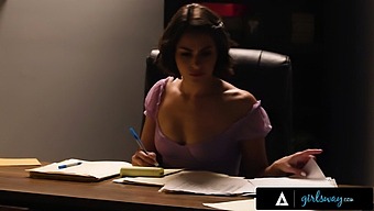 Nicole Aria'S Big Tits And Ass Steal The Show In Hot Office Sex Scene