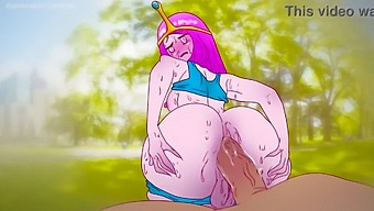 Cartoon Princess Gets Down And Dirty For Some Chocolate In The Park
