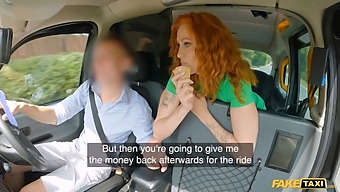 Redhead Babe With A Perfect Body Gets Rough Sex In A Taxi